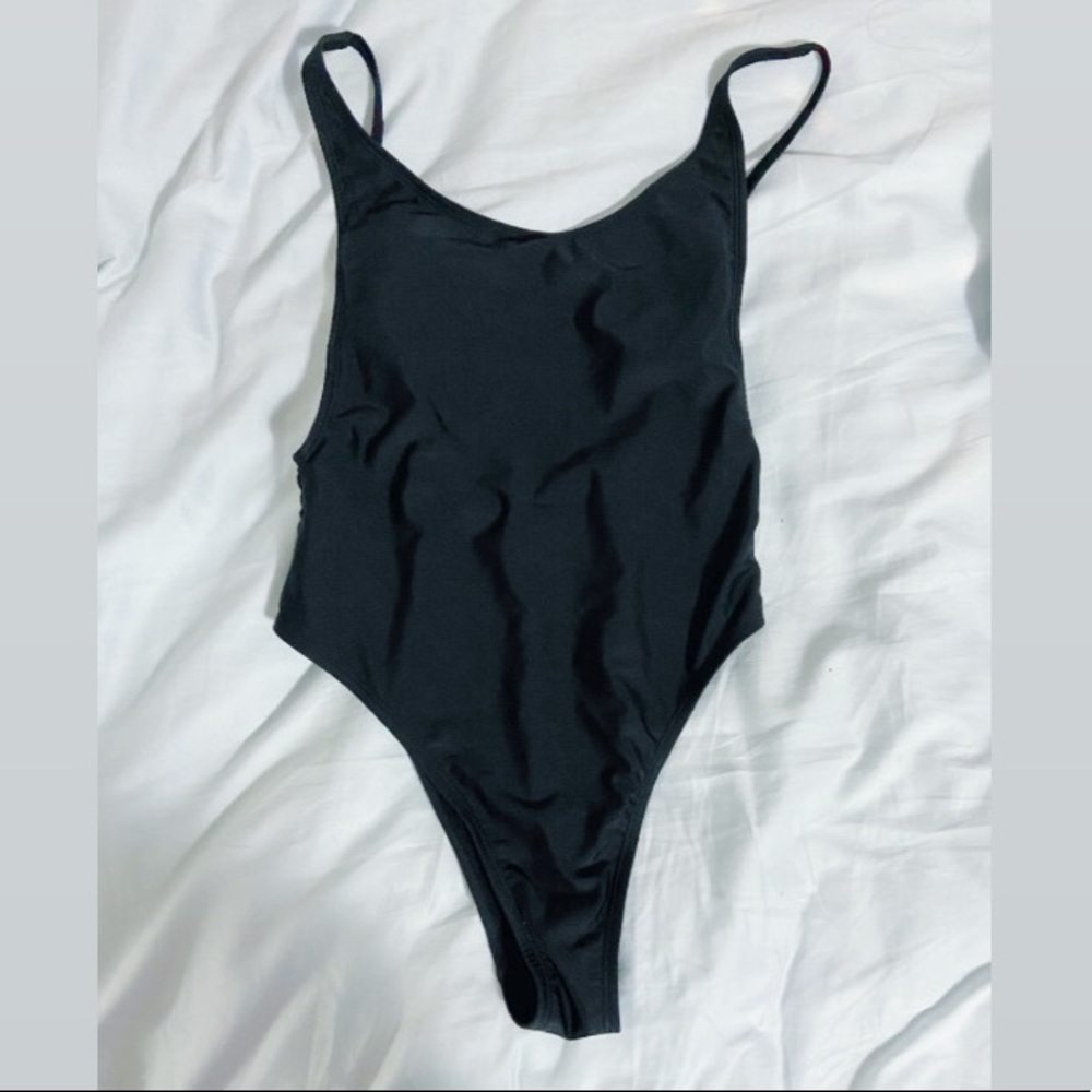 xhilaration black one piece
